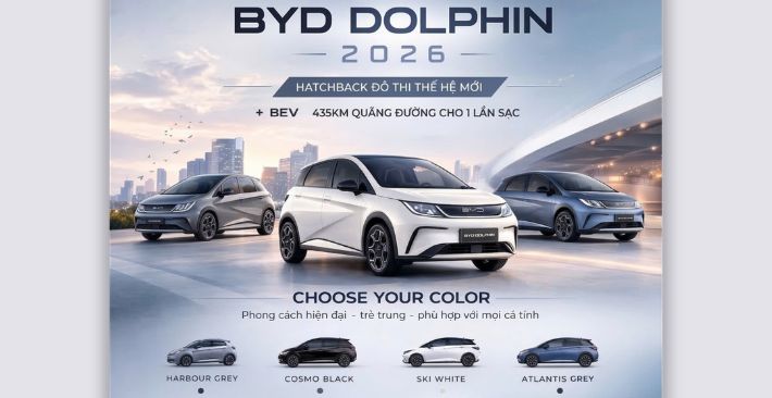 BYD DOLPHIN SẮP RA MẮT PHIÊN BẢN 2026